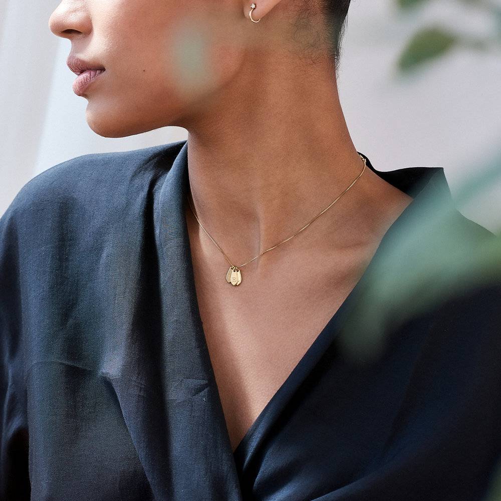 Cascade Initial Necklace - Gold Vermeil