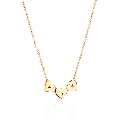 Dainty Heart Triple Necklace