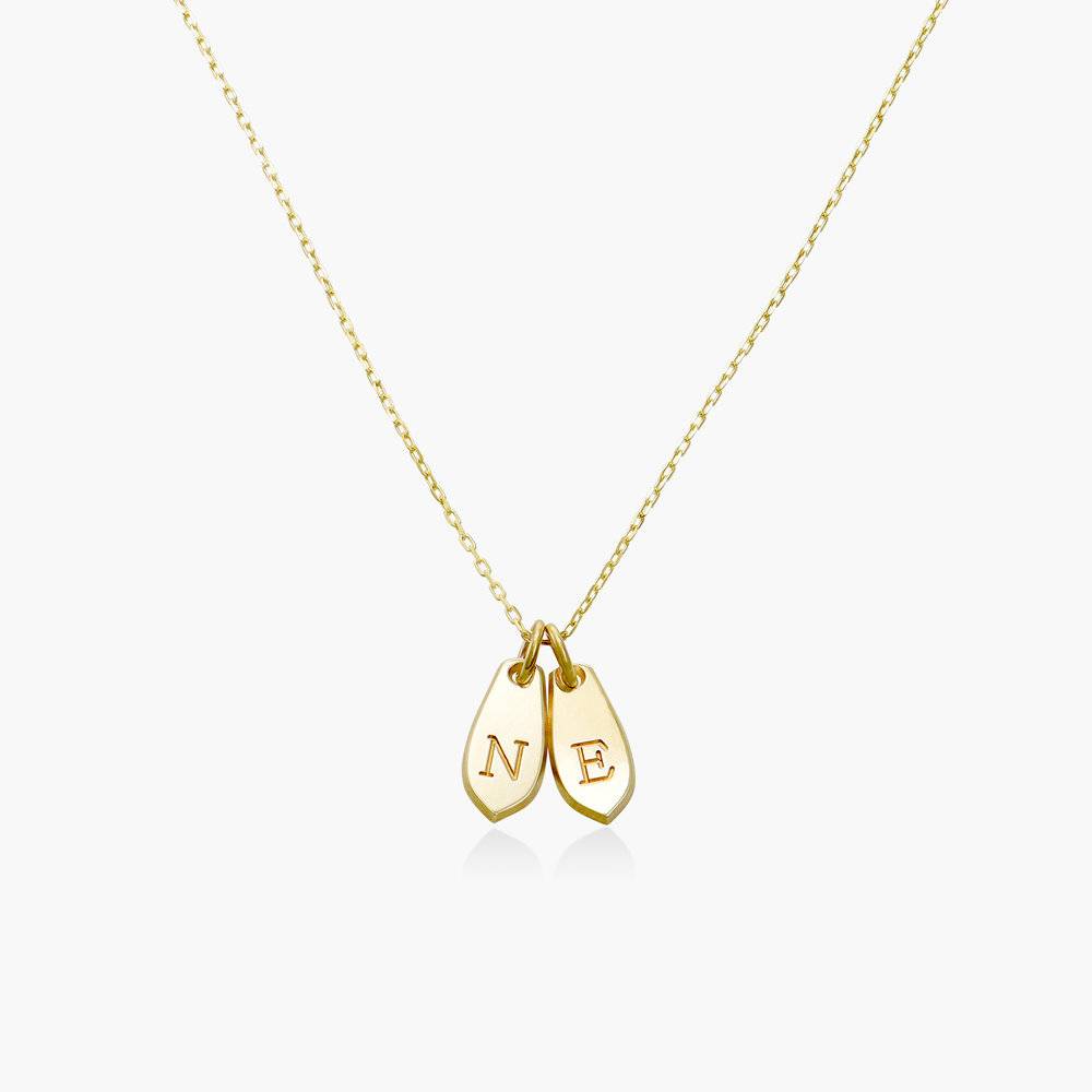 Cascade Initial Necklace - Gold Vermeil