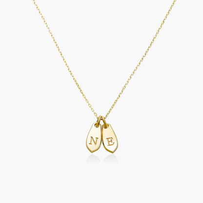 Cascade Initial Necklace - Gold Vermeil