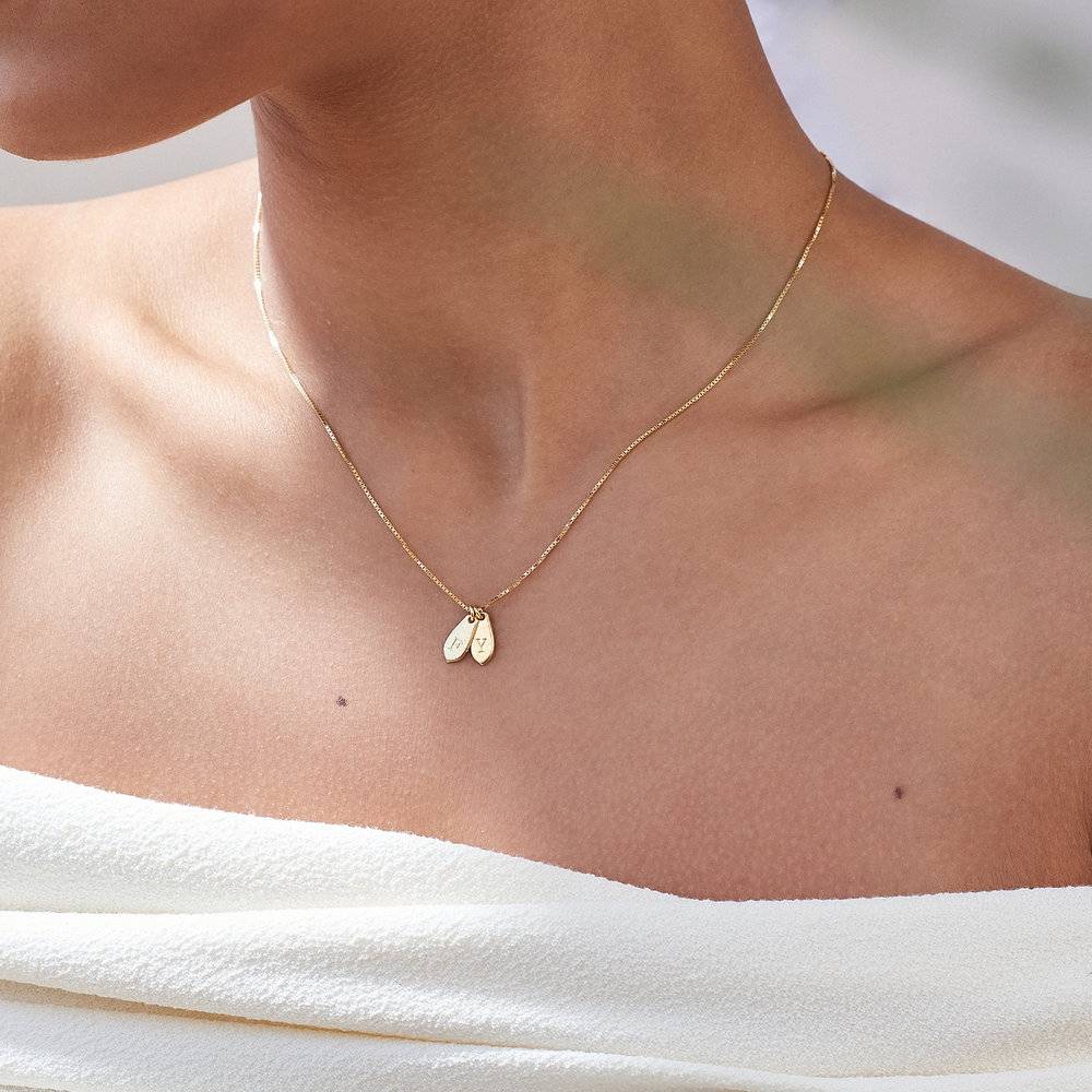 Cascade Initial Necklace - Gold Vermeil