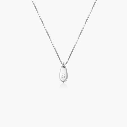 Cascade Initial Necklace - Sterling Silver